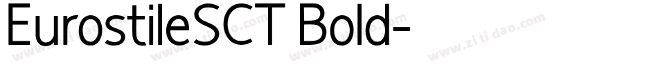 EurostileSCT Bold字体转换